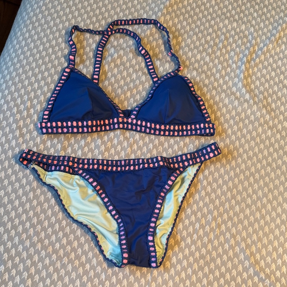 Victoria's Secret Blue and Pink Swimwear